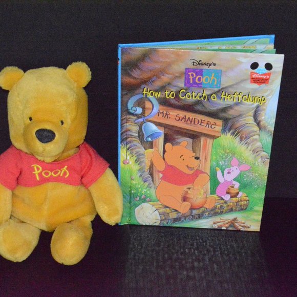 Walt Disney Winnie the Pooh Bear Plush Book Toy - Picture 1 of 13
